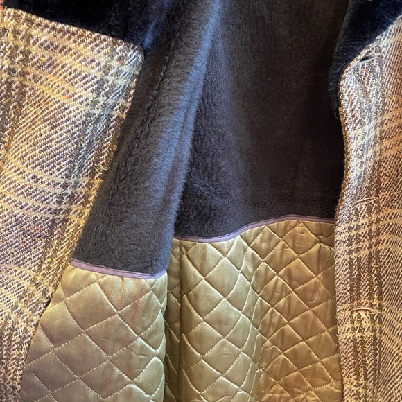 Vintage wool plaid button up jacket - Picture 4 of 5